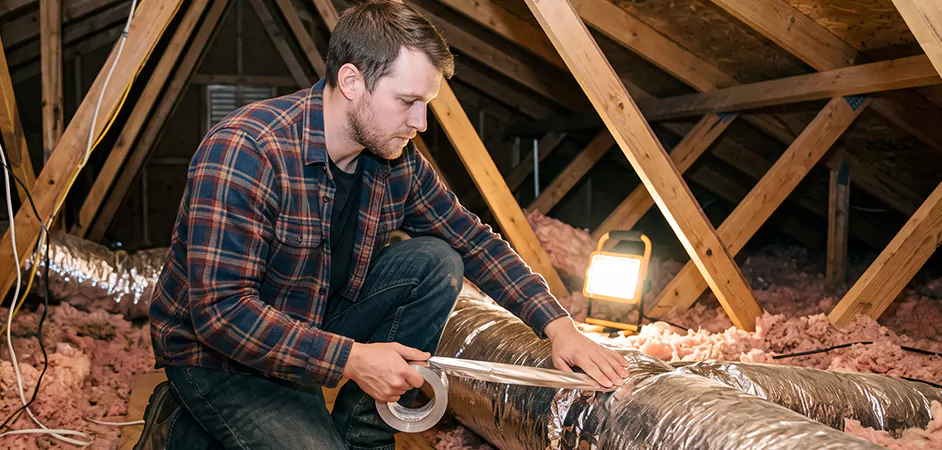 Attic Duct Sealing and Insulation in McAllen