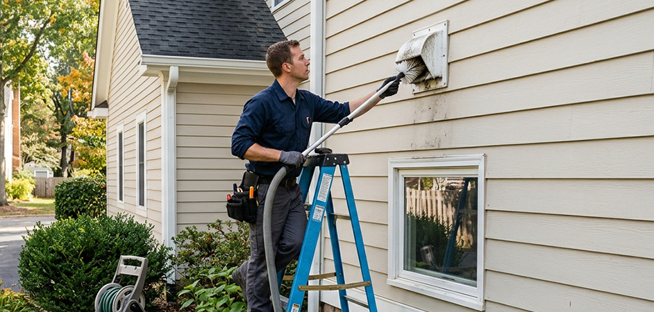 Exterior Vent Cap Cleaning in McAllen